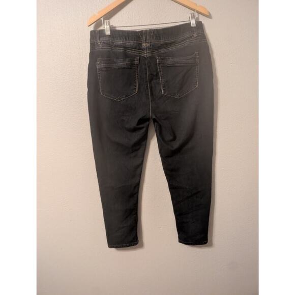 Democracy Womens Absolution Ankle Jeans Size 12 Dark Wash Skinny Whiskered‎ - Picture 2 of 9